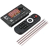 Muyilanc 12V VerstäRker Bluetooth 5.0 100W MP3 Decoder Board Anrufaufzeichnung Drahtloses Musik Audio Modul USB TF Radio für Auto(A)