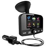 FirstE DAB/DAB+ Autoradio Adapter, 2,4' Farb 60 Presets Stationen Tragbar Digital Radio Transmitter Bluetooth Freisprechanruf FM Sender+Aux In/Out+64G TF Musik Play+Dual USB Ladegerät