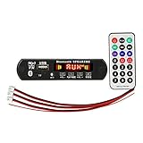 Sctecoau 2X3W VerstäRker Bluetooth 5.0 MP3 Player Decoder Board Auto FM Radio Modul UnterstüTzung TF USB AUX Freisprecheinrichtung Anrufaufzeichnung